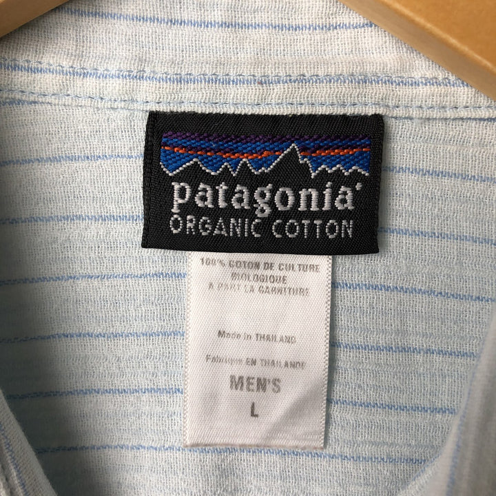 00'S Patagonia A Organic cotton Blue type light blue Vintage Second Hand
