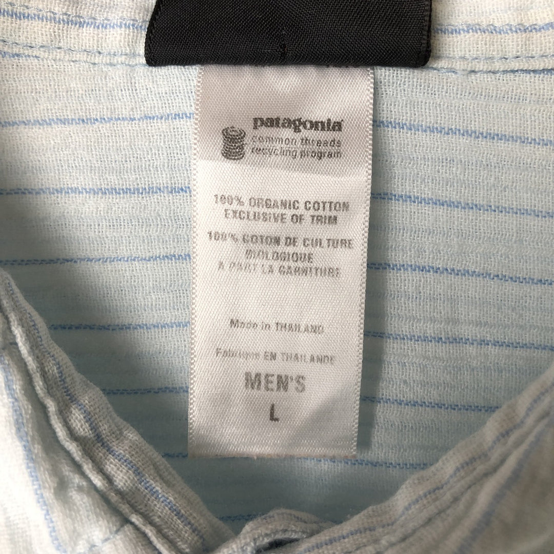 00'S Patagonia A Organic cotton Blue type light blue Vintage Second Hand