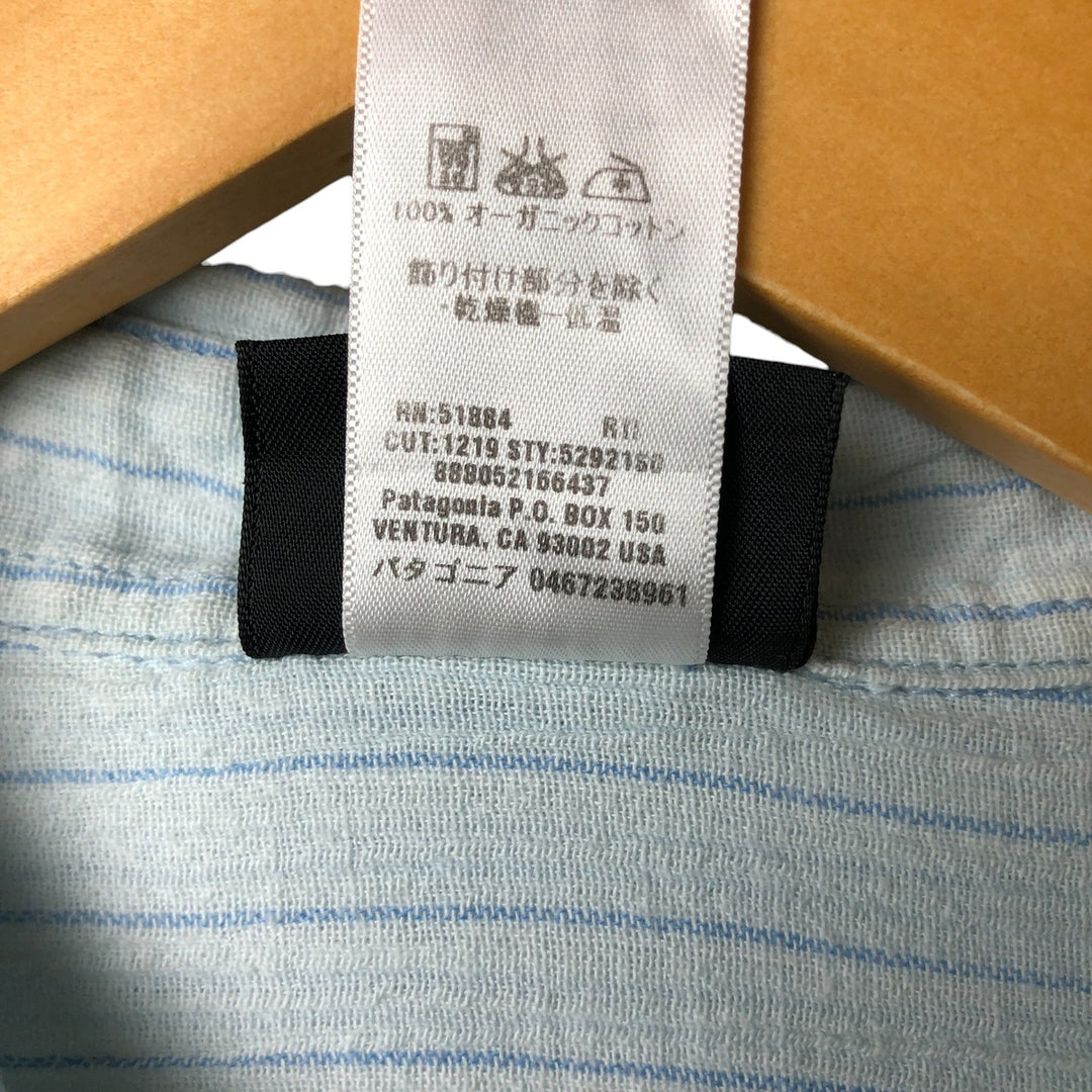 00'S Patagonia A Organic cotton Blue type light blue Vintage Second Hand