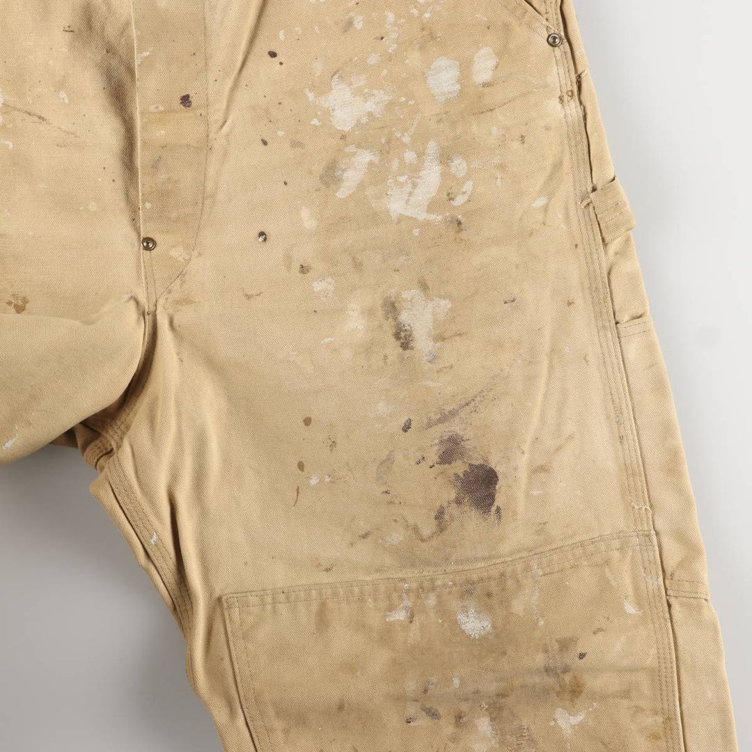 Carhartt Painted Double Knee Duck Overalls for Men (W37) unclear Beige type Vintage Second Hand