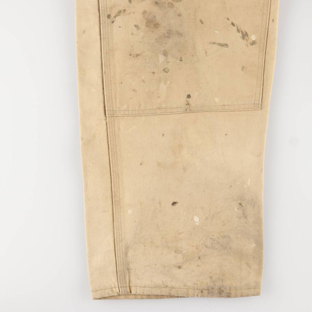 Carhartt Painted Double Knee Duck Overalls for Men (W37) unclear Beige type Vintage Second Hand