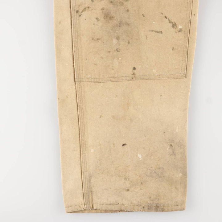 Carhartt Painted Double Knee Duck Overalls for Men (W37) unclear Beige type Vintage Second Hand