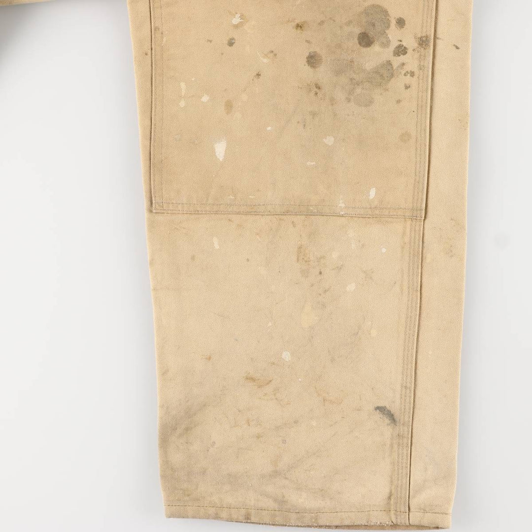 Carhartt Painted Double Knee Duck Overalls for Men (W37) unclear Beige type Vintage Second Hand