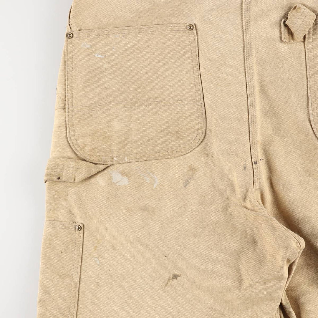 Carhartt Painted Double Knee Duck Overalls for Men (W37) unclear Beige type Vintage Second Hand