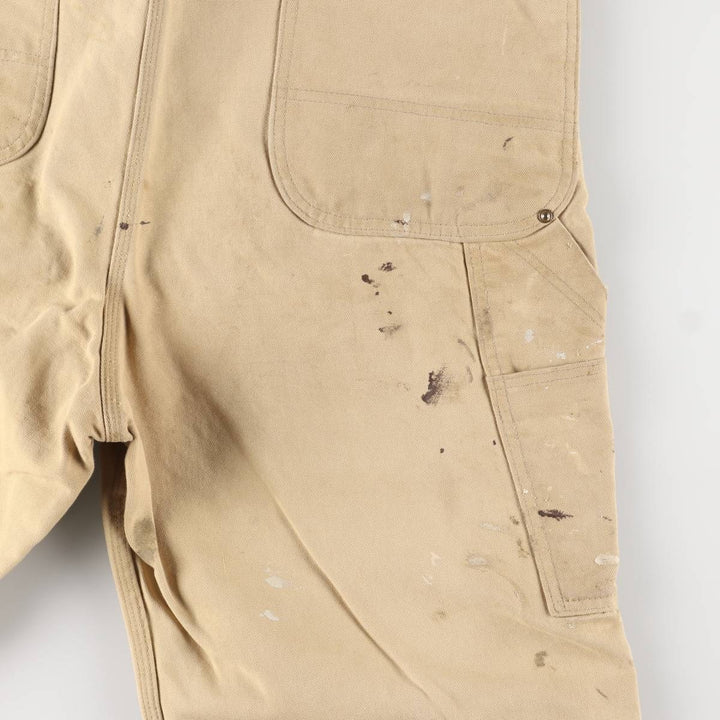 Carhartt Painted Double Knee Duck Overalls for Men (W37) unclear Beige type Vintage Second Hand