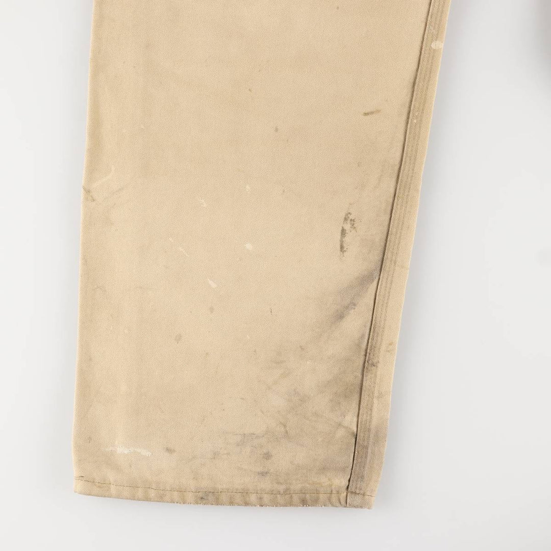 Carhartt Painted Double Knee Duck Overalls for Men (W37) unclear Beige type Vintage Second Hand