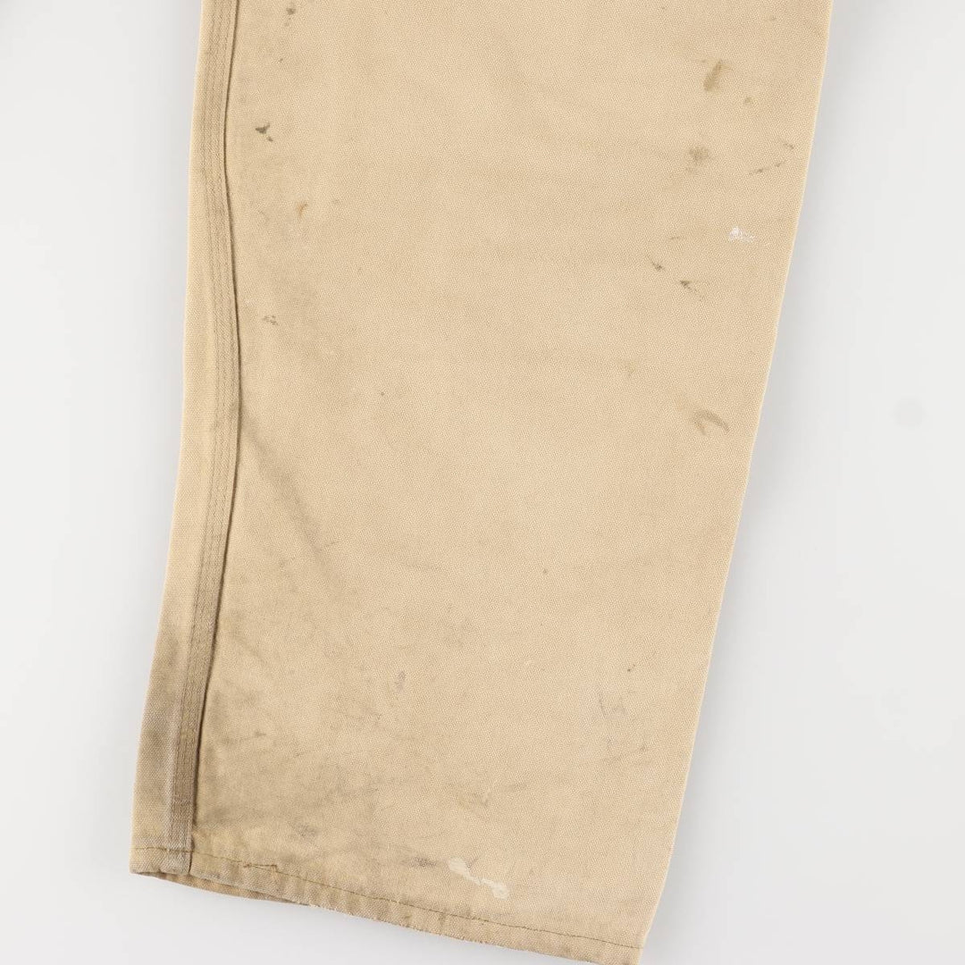 Carhartt Painted Double Knee Duck Overalls for Men (W37) unclear Beige type Vintage Second Hand