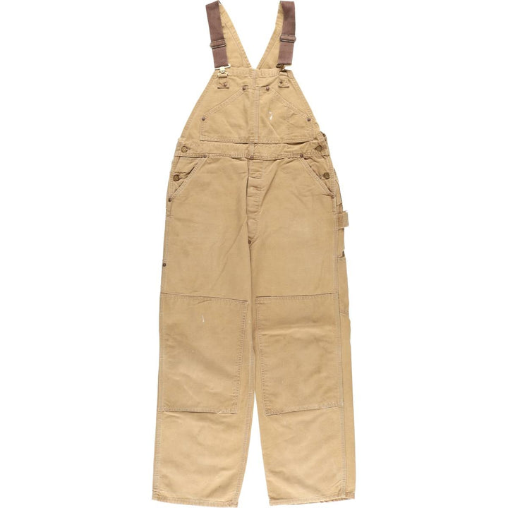 Carhartt Double Knee Duck Overalls Men's W37 Vintage unclear ocher yellow type Vintage Second Hand