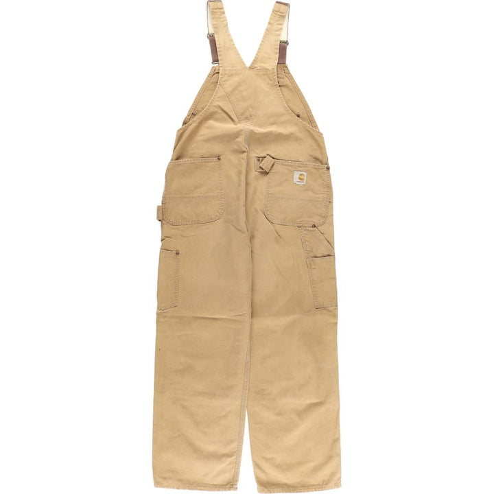 Carhartt Double Knee Duck Overalls Men's W37 Vintage unclear ocher yellow type Vintage Second Hand