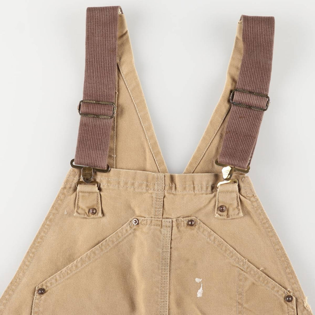 Carhartt Double Knee Duck Overalls Men's W37 Vintage unclear ocher yellow type Vintage Second Hand