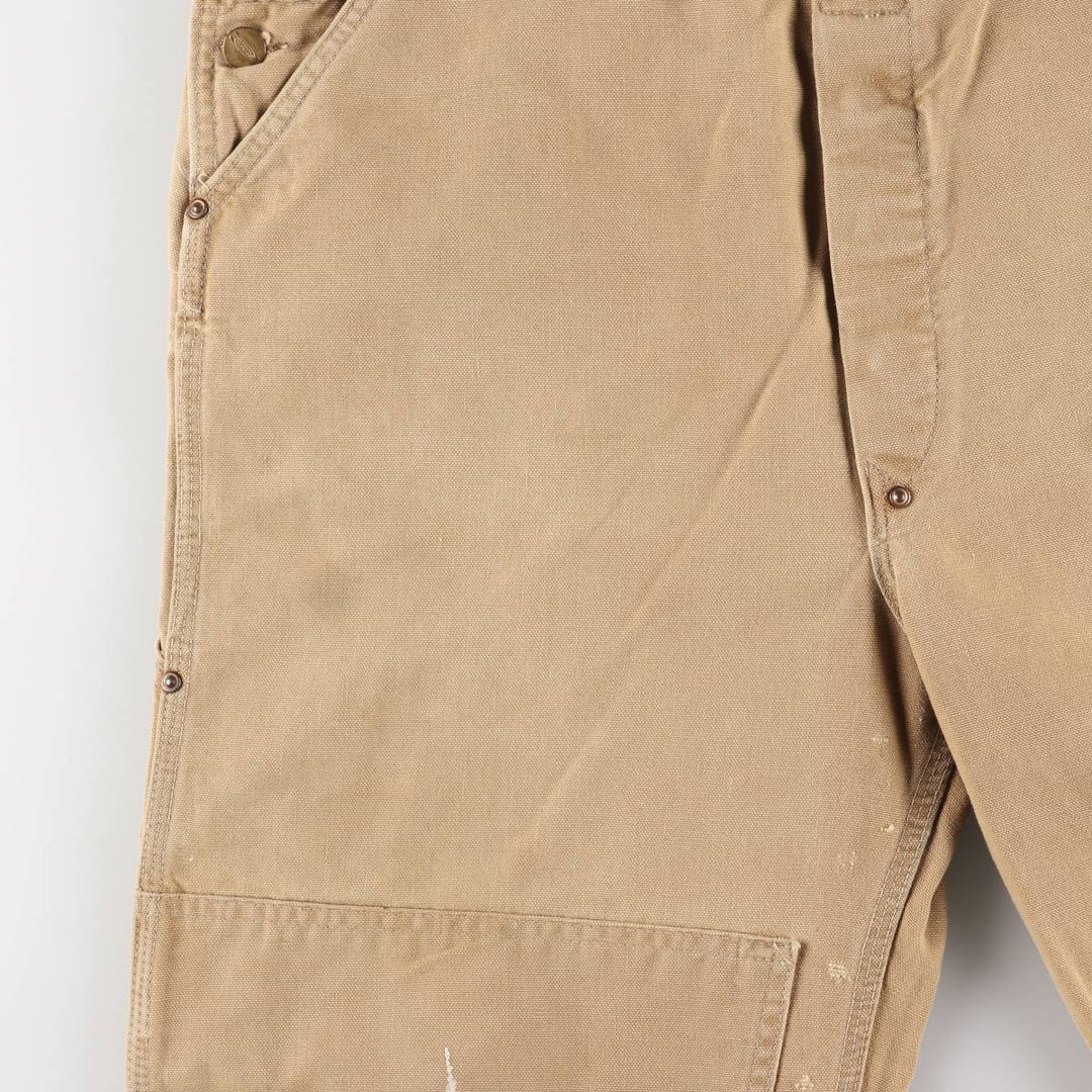 Carhartt Double Knee Duck Overalls Men's W37 Vintage unclear ocher yellow type Vintage Second Hand