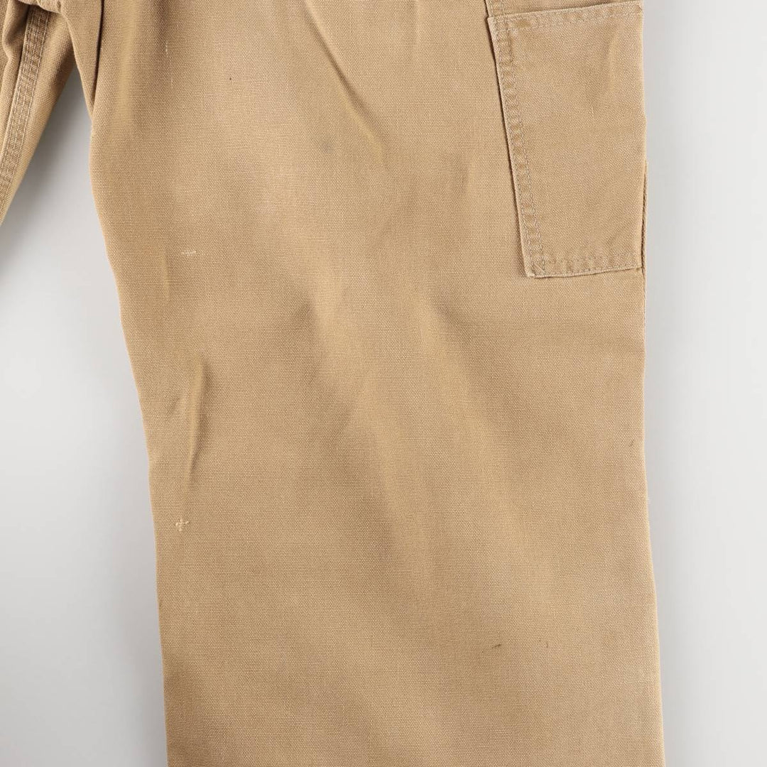 Carhartt Double Knee Duck Overalls Men's W37 Vintage unclear ocher yellow type Vintage Second Hand