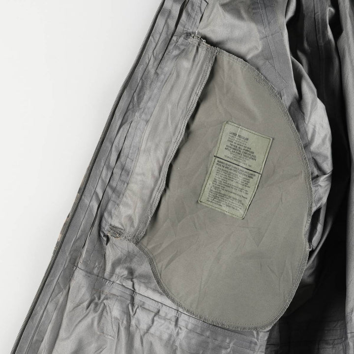 Authentic US military USAIR FORCE APECS Camouflage Pattern ABU Digital Tiger Camo Military Gore-Tex Parka, Made in USA, Large Regular Nylon Khaki type Vintage Second Hand