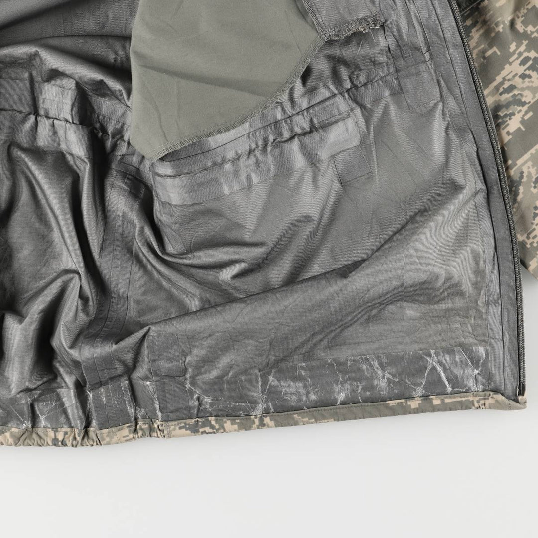 Authentic US military USAIR FORCE APECS Camouflage Pattern ABU Digital Tiger Camo Military Gore-Tex Parka, Made in USA, Large Regular Nylon Khaki type Vintage Second Hand