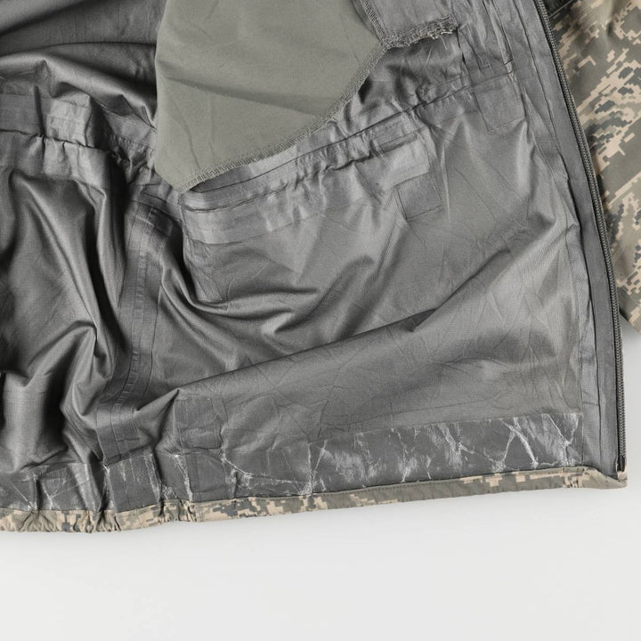 Authentic US military USAIR FORCE APECS Camouflage Pattern ABU Digital Tiger Camo Military Gore-Tex Parka, Made in USA, Large Regular Nylon Khaki type Vintage Second Hand