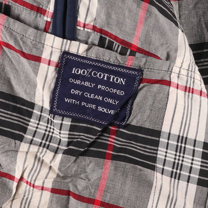 Burberry's 100% cotton Balmacaan coat, made in England, men's size XL cotton navy blue type Vintage Second Hand