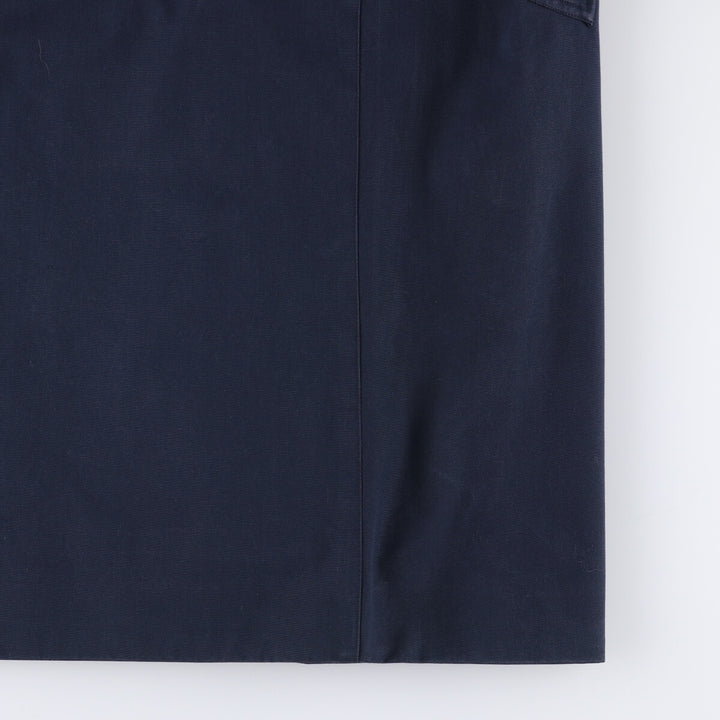 Burberry's 100% cotton Balmacaan coat, made in England, men's size XL cotton navy blue type Vintage Second Hand
