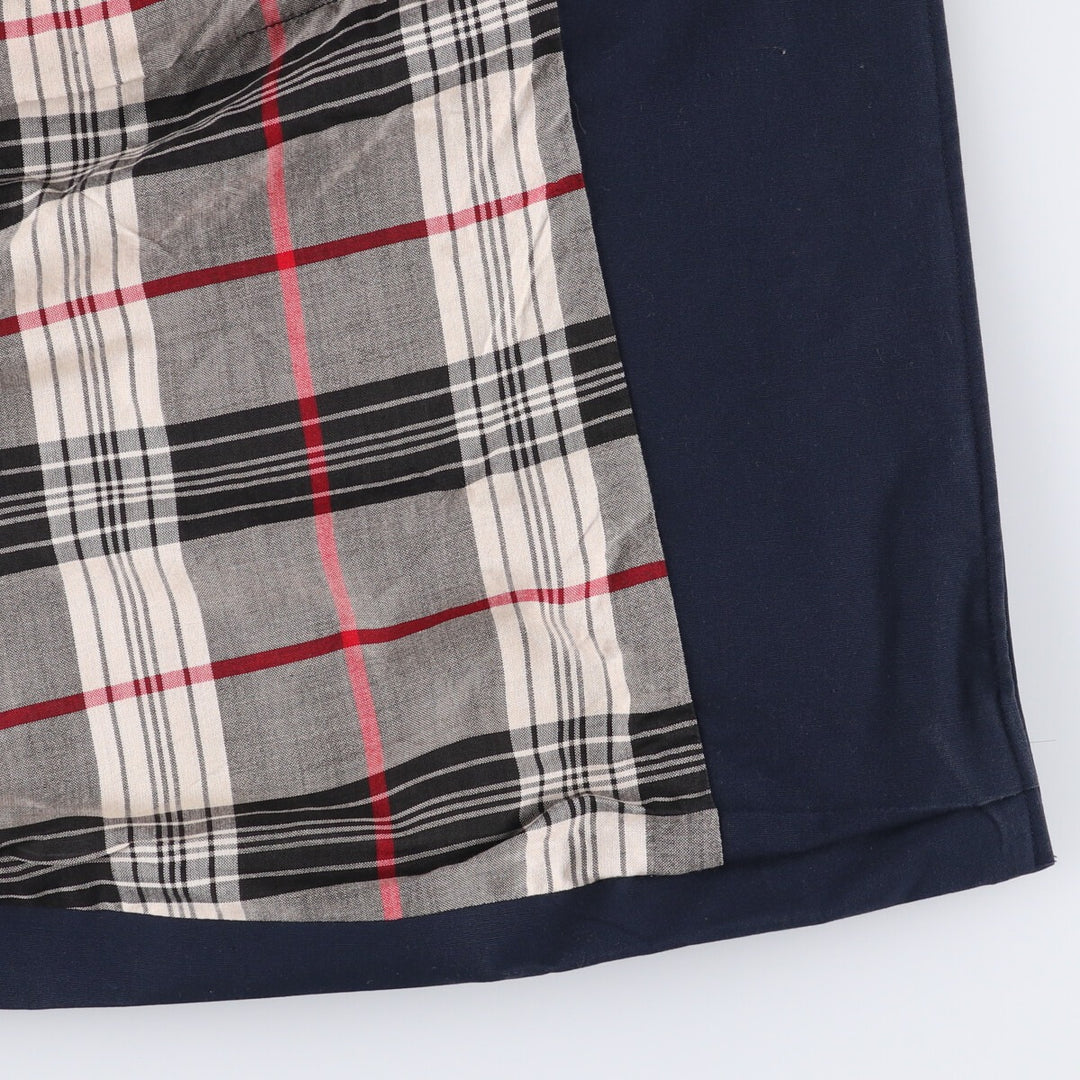 Burberry's 100% cotton Balmacaan coat, made in England, men's size XL cotton navy blue type Vintage Second Hand