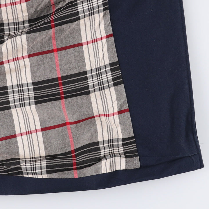 Burberry's 100% cotton Balmacaan coat, made in England, men's size XL cotton navy blue type Vintage Second Hand