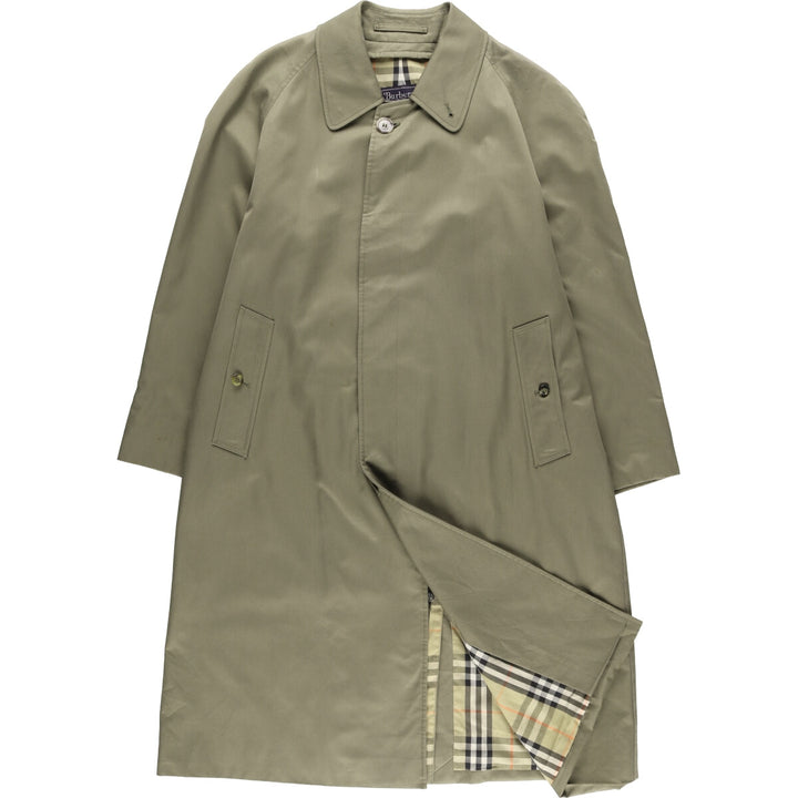 Burberry's BURBERRYS OF LONDON Balmacaan Coat, Men's Size M cotton Khaki type Vintage Second Hand