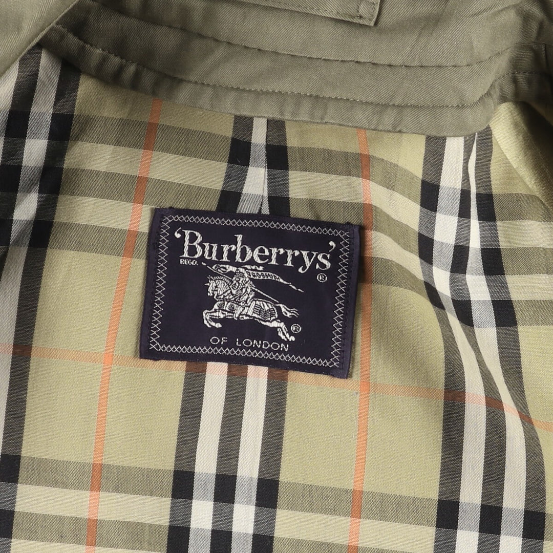 Burberry's BURBERRYS OF LONDON Balmacaan Coat, Men's Size M cotton Khaki type Vintage Second Hand