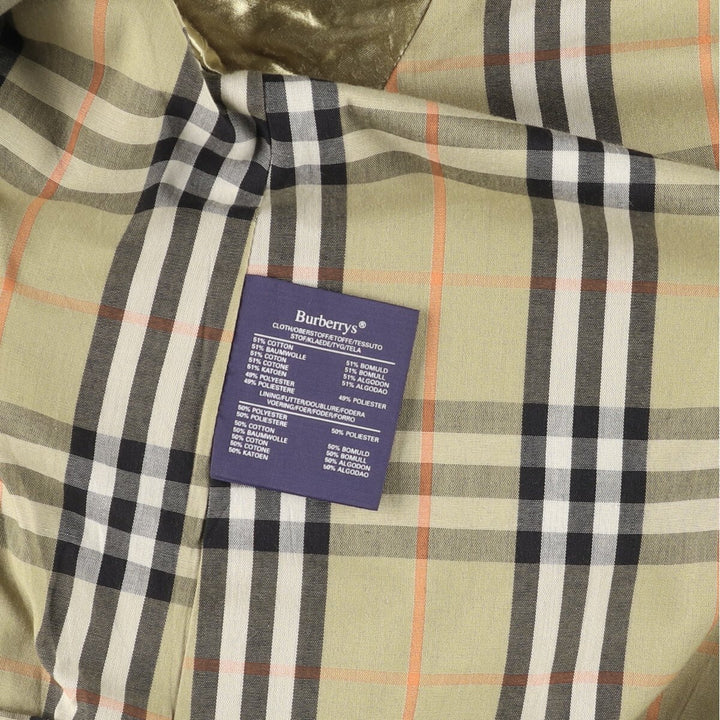 Burberry's BURBERRYS OF LONDON Balmacaan Coat, Men's Size M cotton Khaki type Vintage Second Hand