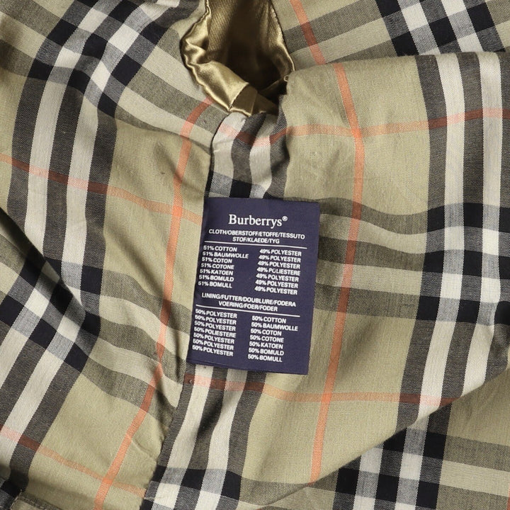 Burberry's Balmacaan coat, men's size M cotton Khaki type Vintage Second Hand