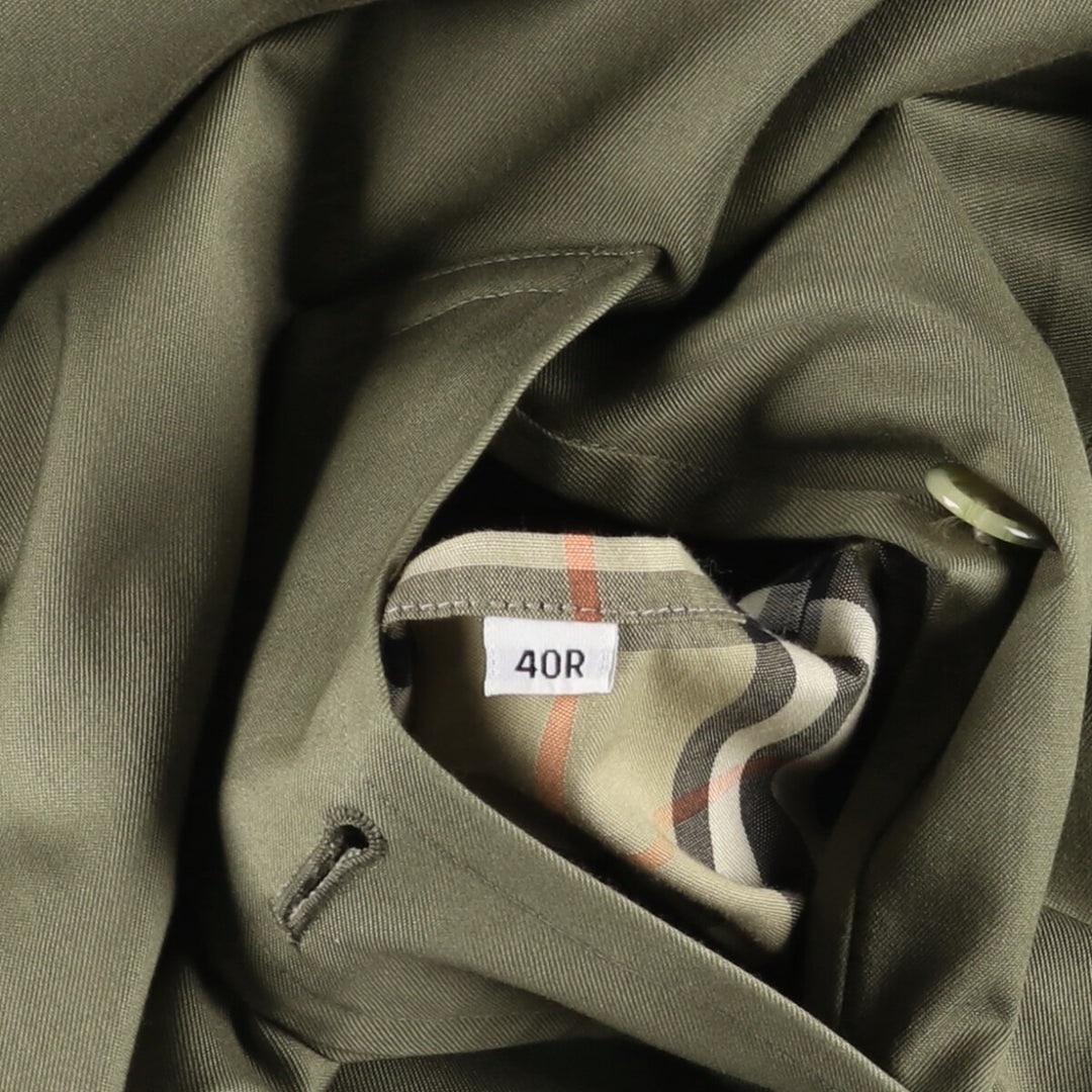 Burberry's Balmacaan coat, men's size M cotton Khaki type Vintage Second Hand