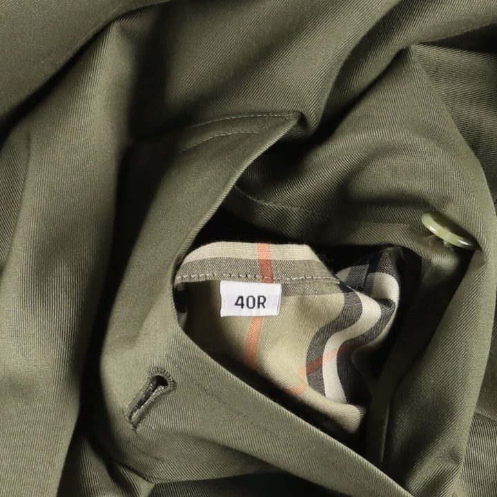 Burberry's Balmacaan coat, men's size M cotton Khaki type Vintage Second Hand