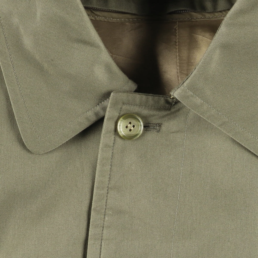 Burberry's Balmacaan coat, men's size M cotton Khaki type Vintage Second Hand