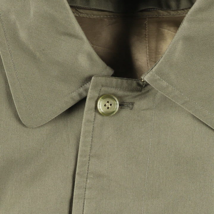 Burberry's Balmacaan coat, men's size M cotton Khaki type Vintage Second Hand