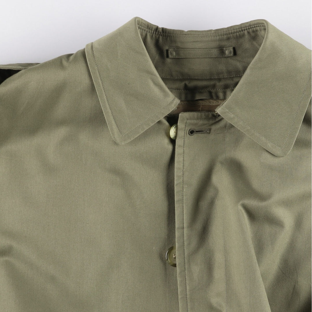 Burberry's Balmacaan coat, men's size M cotton Khaki type Vintage Second Hand
