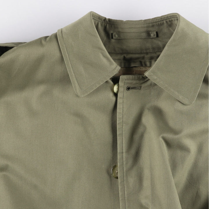 Burberry's Balmacaan coat, men's size M cotton Khaki type Vintage Second Hand