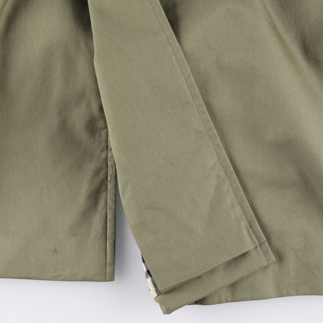 Burberry's Balmacaan coat, men's size M cotton Khaki type Vintage Second Hand