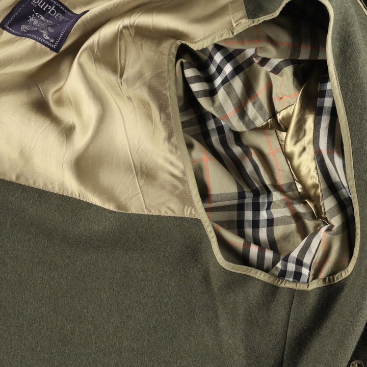 Burberry's Balmacaan coat, men's size M cotton Khaki type Vintage Second Hand