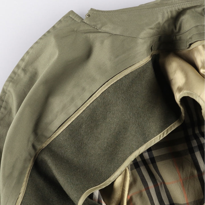 Burberry's Balmacaan coat, men's size M cotton Khaki type Vintage Second Hand