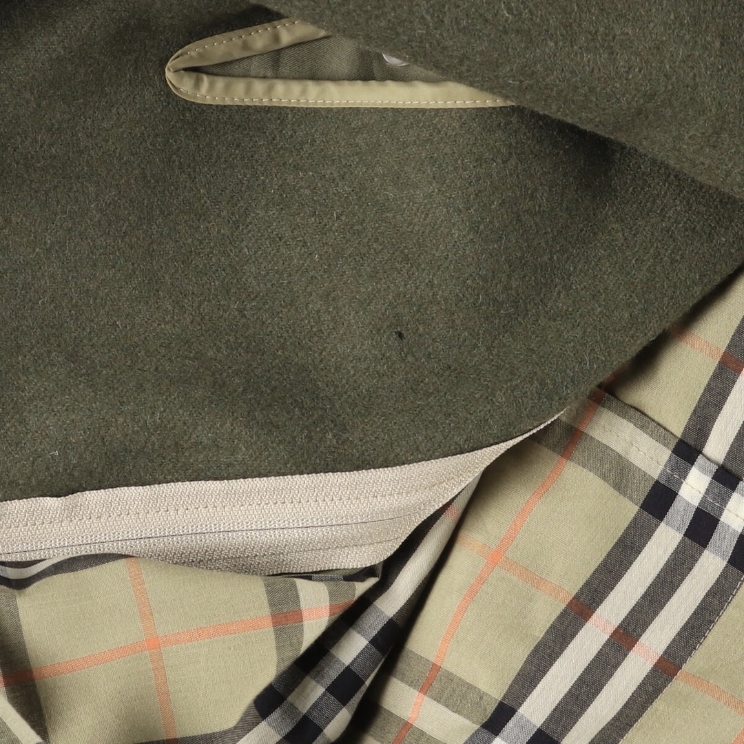 Burberry's Balmacaan coat, men's size M cotton Khaki type Vintage Second Hand