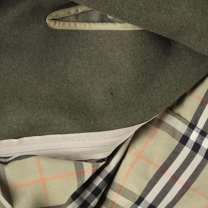 Burberry's Balmacaan coat, men's size M cotton Khaki type Vintage Second Hand