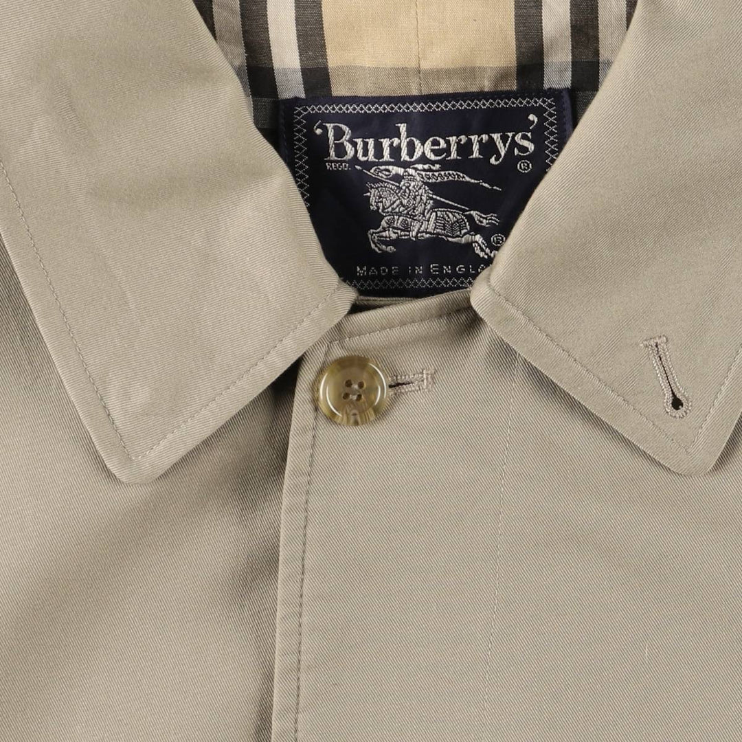 Burberry's BURBERRYS LONDON Balmacaan Coat, Made in England, Men's XL polyester Beige type Vintage Second Hand
