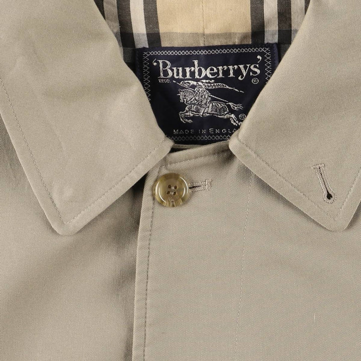 Burberry's BURBERRYS LONDON Balmacaan Coat, Made in England, Men's XL polyester Beige type Vintage Second Hand