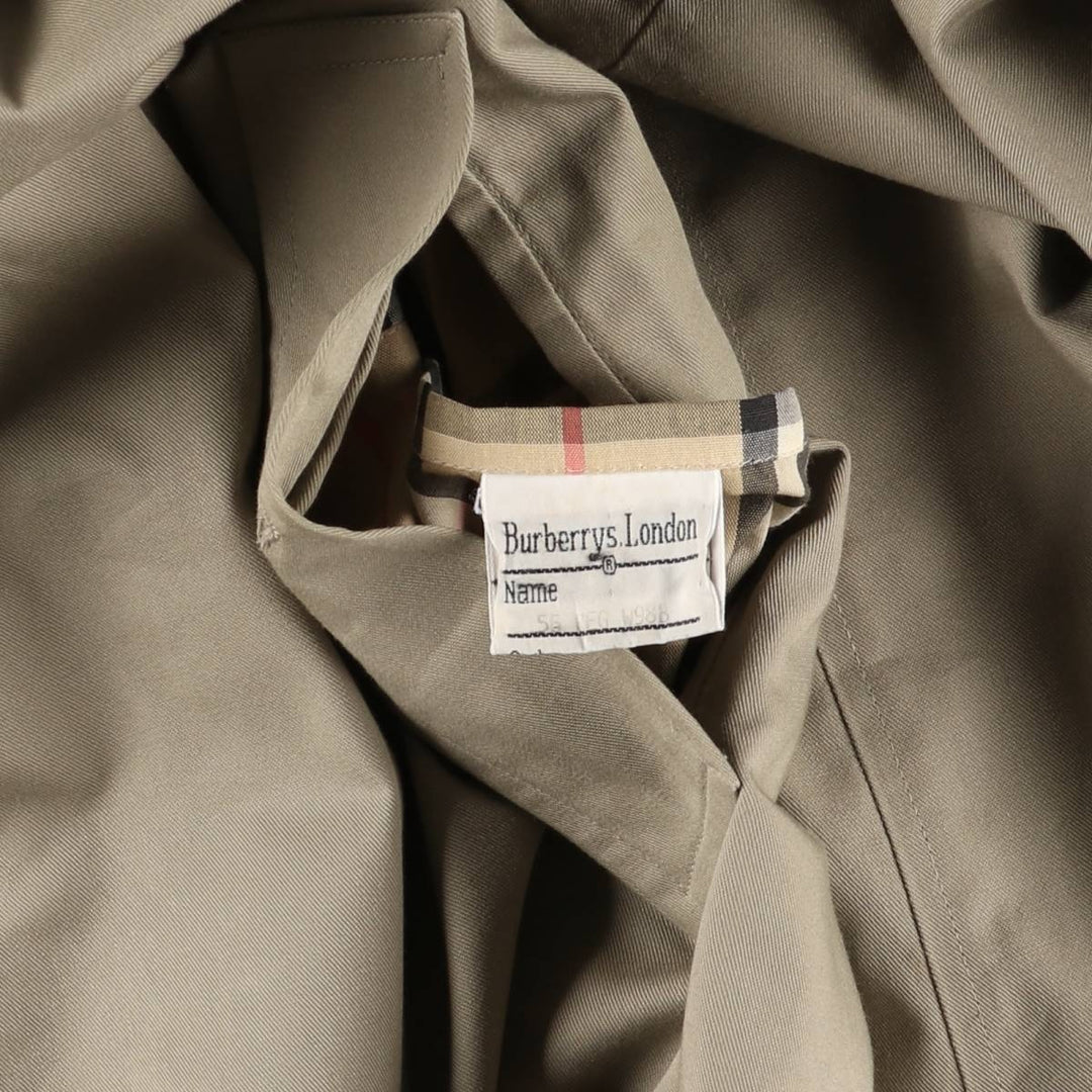 Burberry's BURBERRYS LONDON Balmacaan Coat, Made in England, Men's XL polyester Beige type Vintage Second Hand