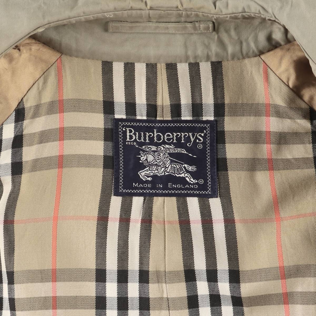 Burberry's 100% cotton trench coat, made in England, men's size XL cotton Beige type Vintage Second Hand