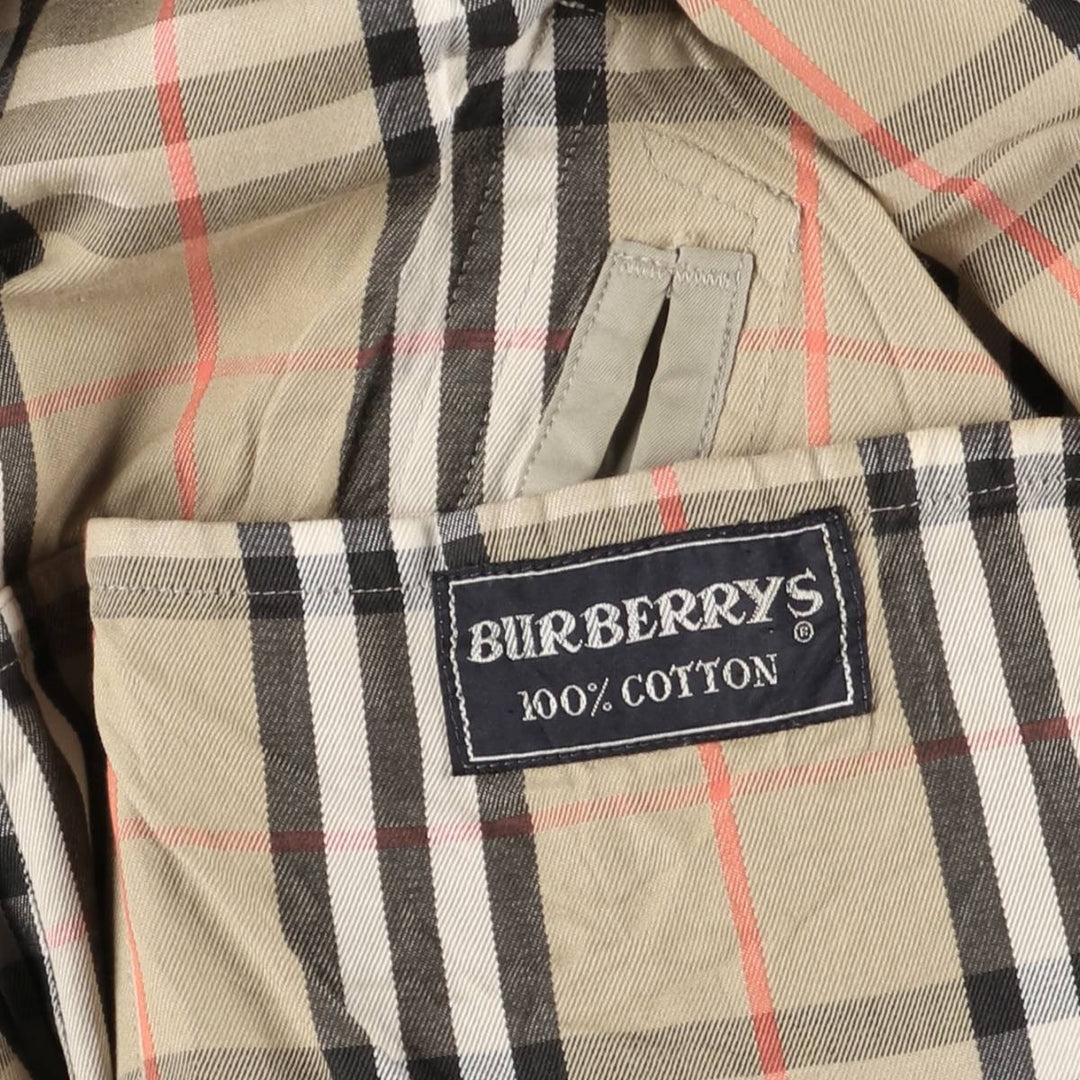 Burberry's 100% cotton trench coat, made in England, men's size XL cotton Beige type Vintage Second Hand