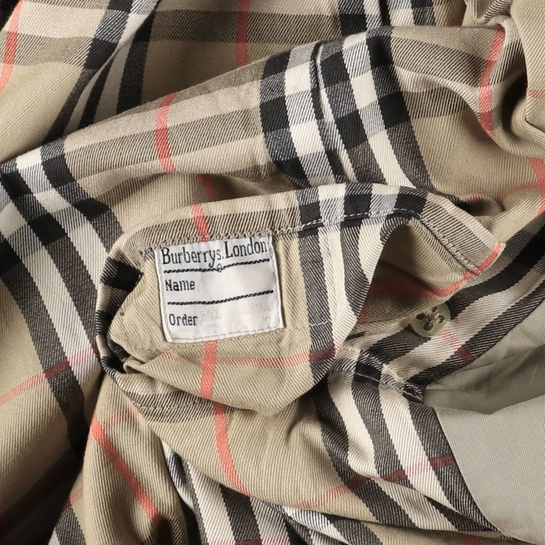 Burberry's 100% cotton trench coat, made in England, men's size XL cotton Beige type Vintage Second Hand