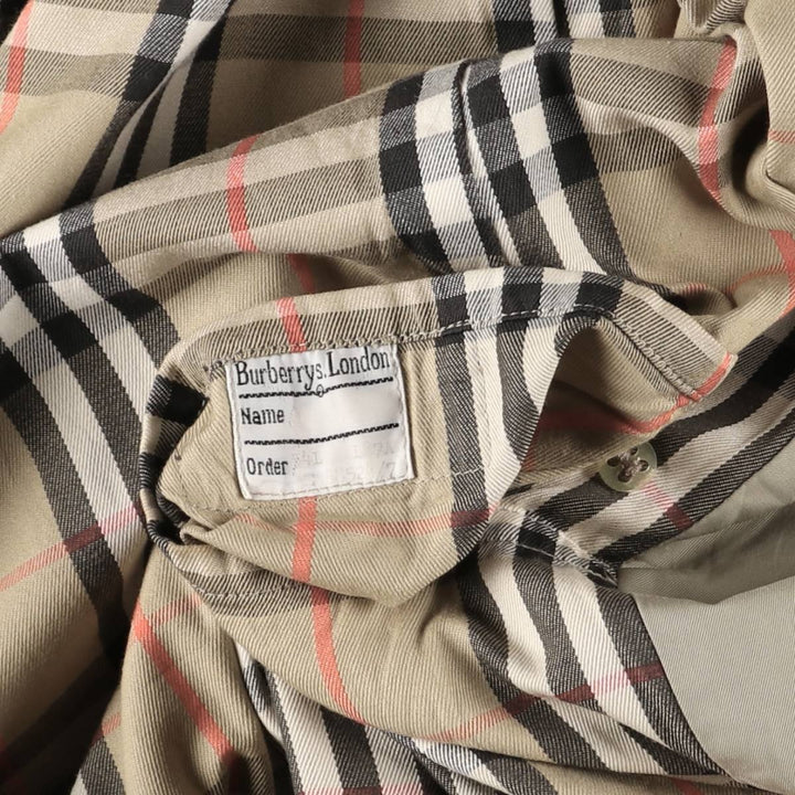 Burberry's 100% cotton trench coat, made in England, men's size XL cotton Beige type Vintage Second Hand