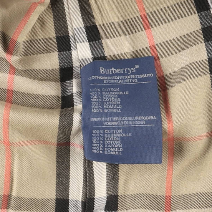 Burberry's 100% cotton trench coat, made in England, men's size XL cotton Beige type Vintage Second Hand