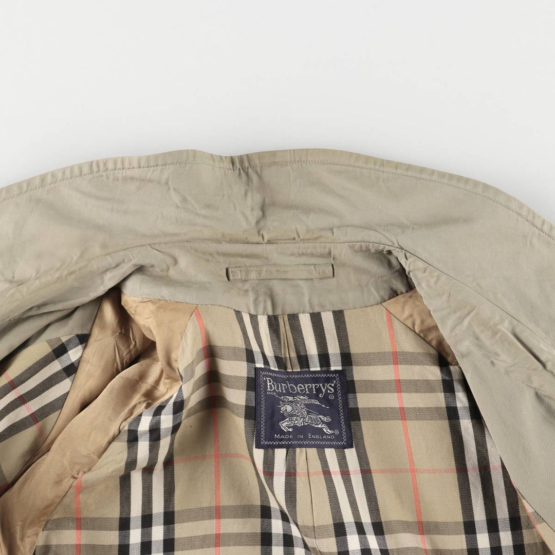 Burberry's 100% cotton trench coat, made in England, men's size XL cotton Beige type Vintage Second Hand