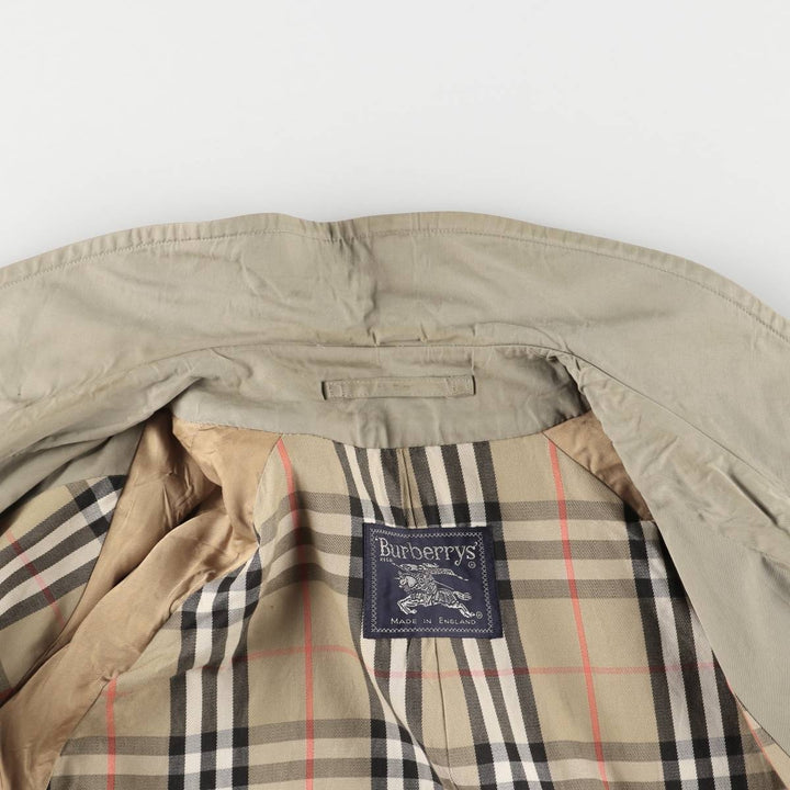 Burberry's 100% cotton trench coat, made in England, men's size XL cotton Beige type Vintage Second Hand