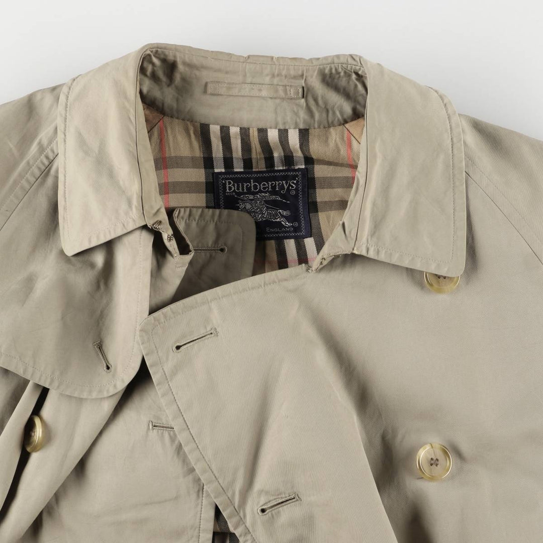 Burberry's 100% cotton trench coat, made in England, men's size XL cotton Beige type Vintage Second Hand