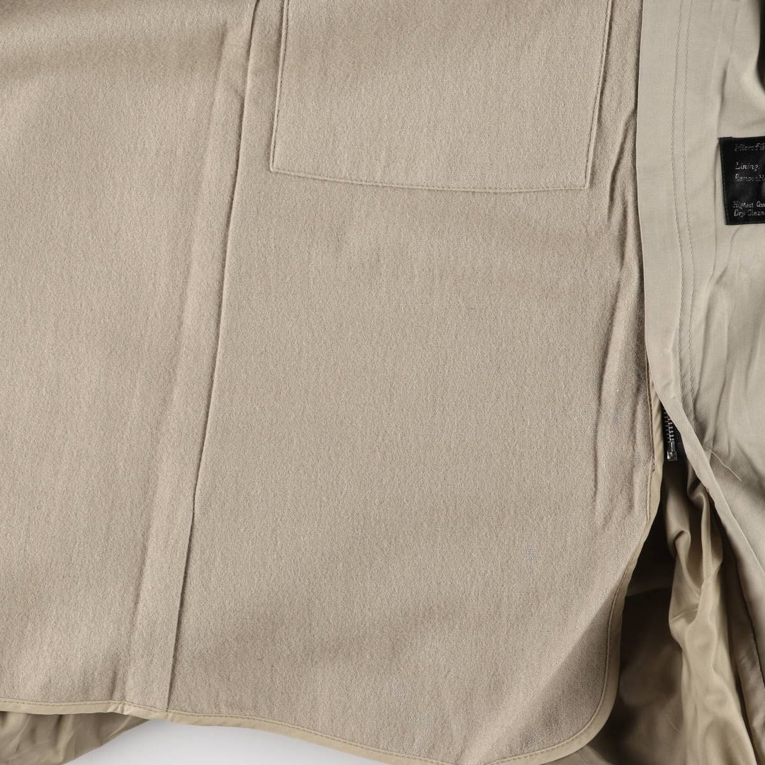 90'S Christian Dior LE CONNAISSEUR Balmacaan Coat, Men's Size Small, Vintage cotton Beige type Vintage Second Hand